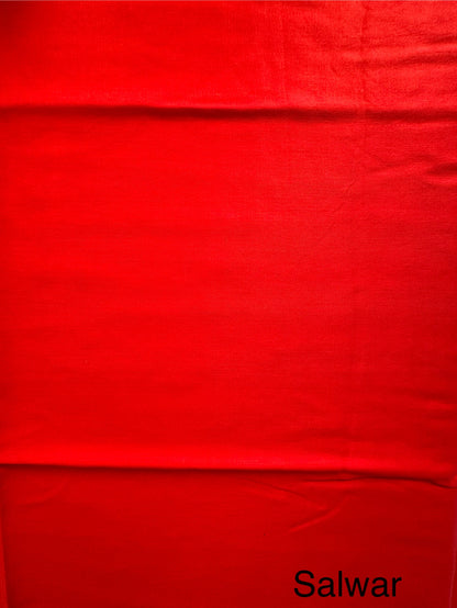 Red Handloom Chanderi Suit