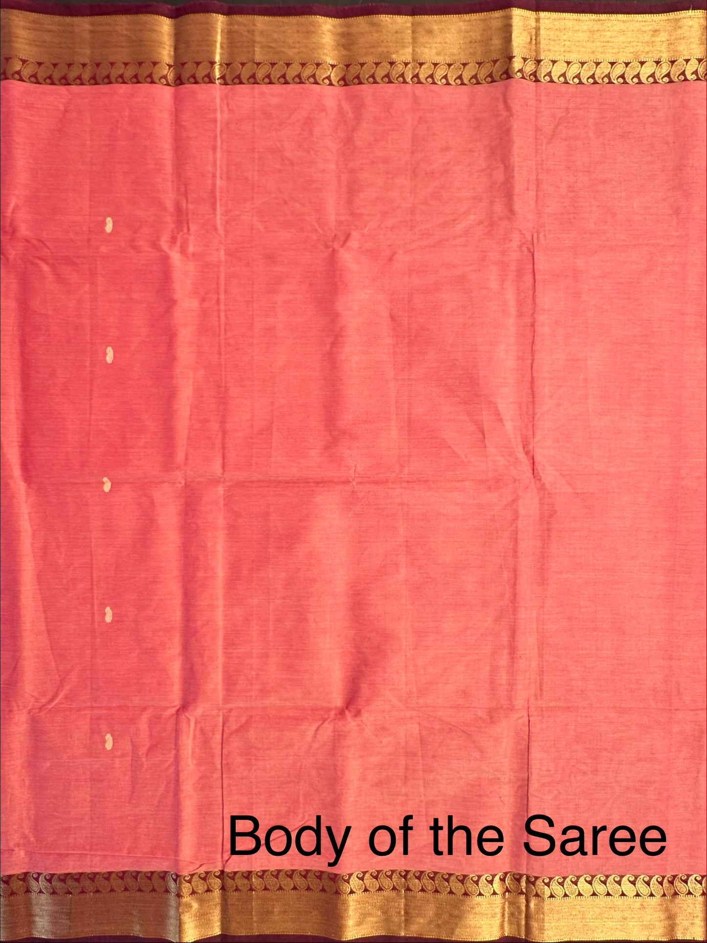 Pink Narayanpet Cotton Saree