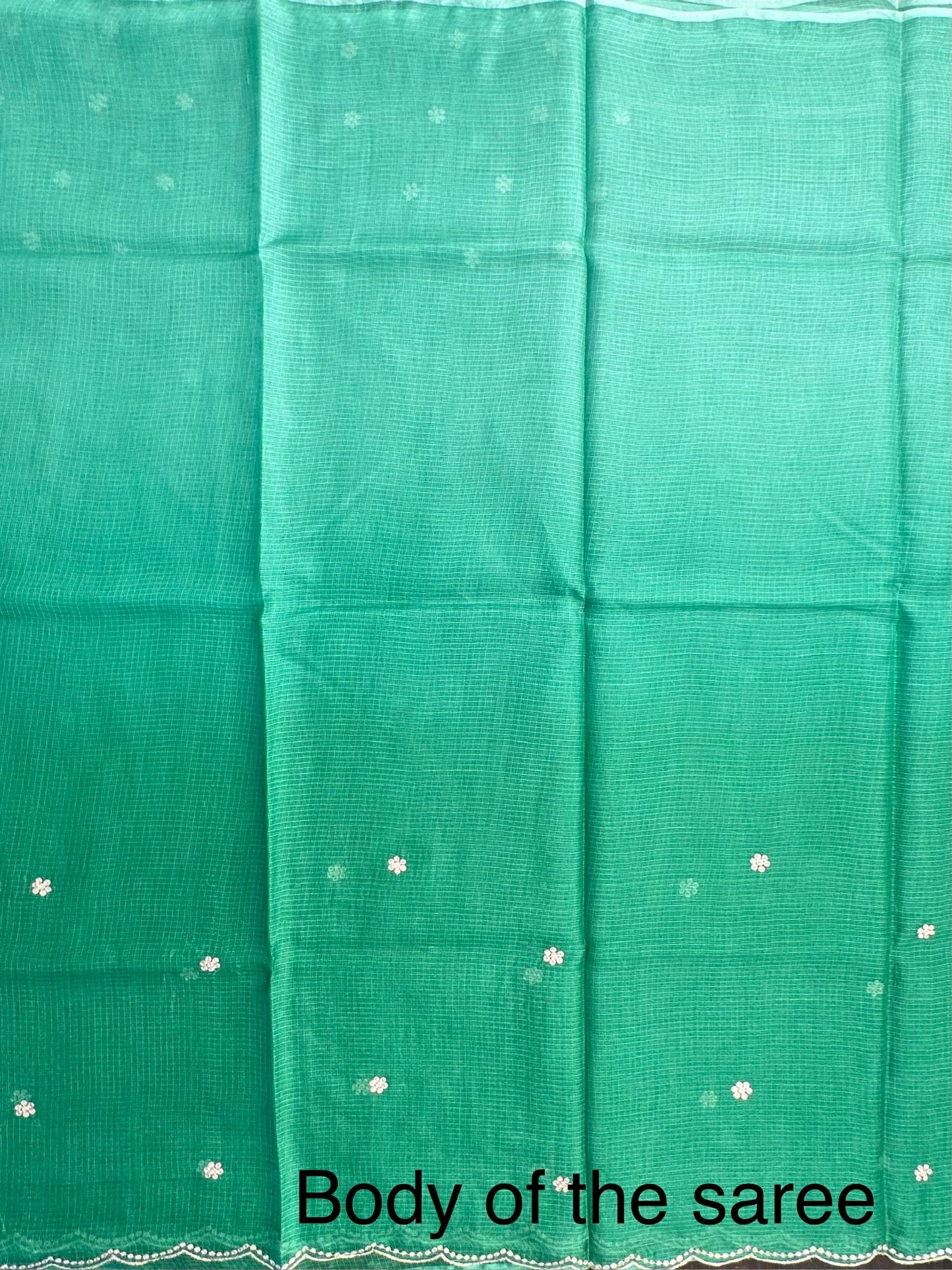 Pista Green Gitika Kota Doria Pure Silk Saree