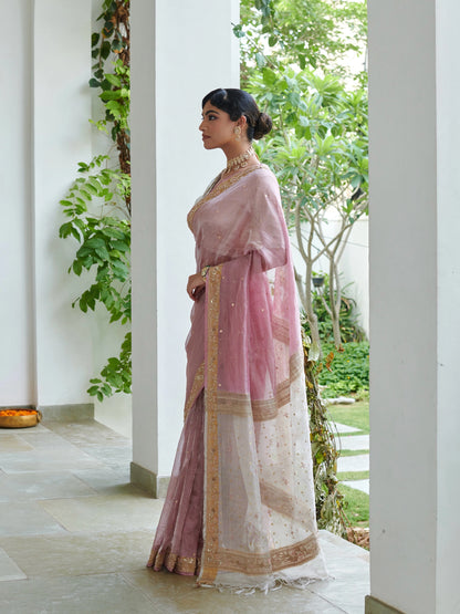 Pure Tissue Saree With Work