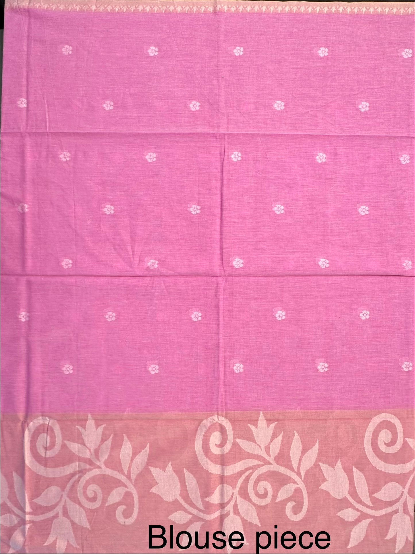 Pink Bengal Pure Cotton Saree