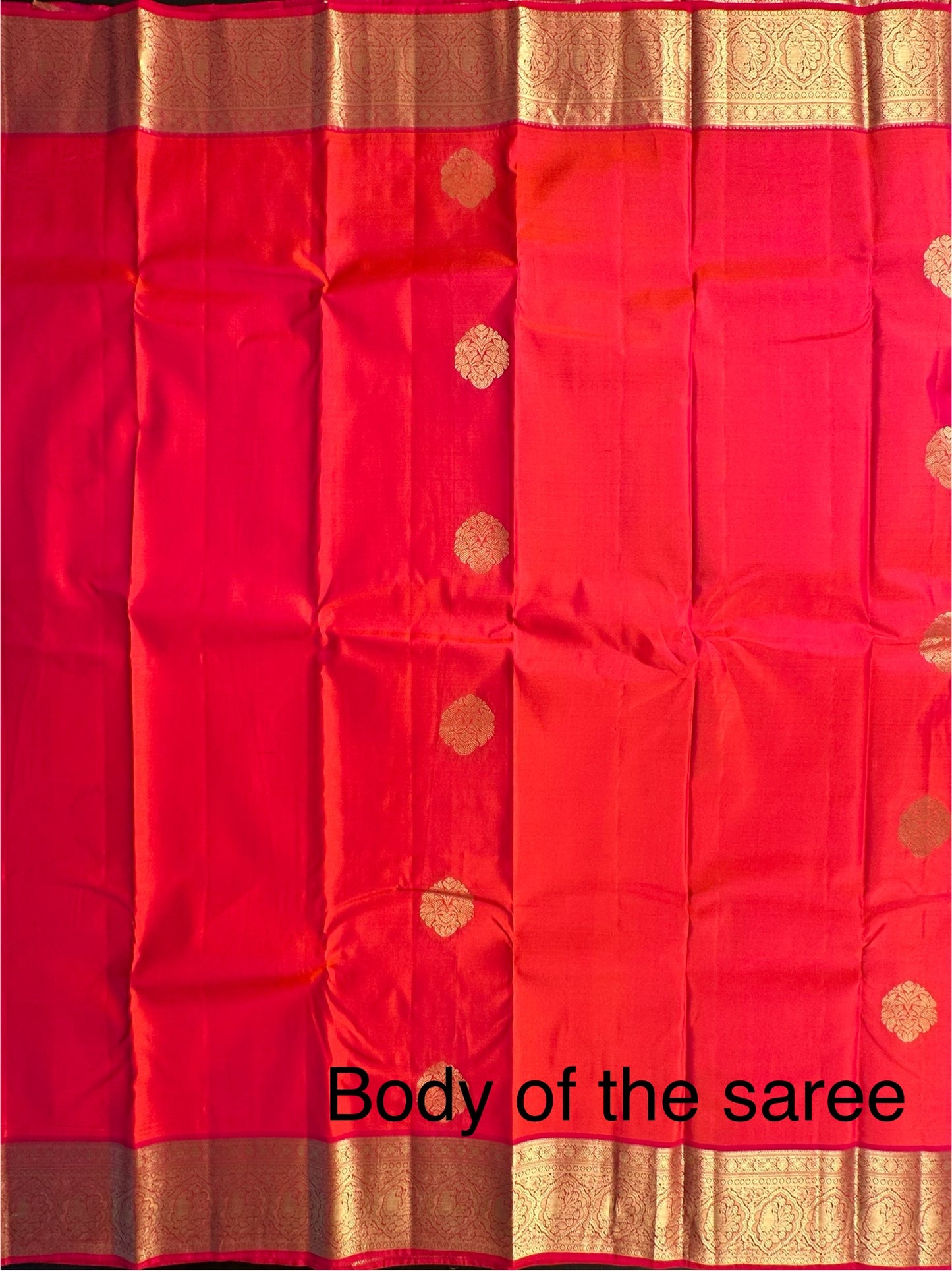 Rani  Pondicherry Handloom Pure Silk Saree