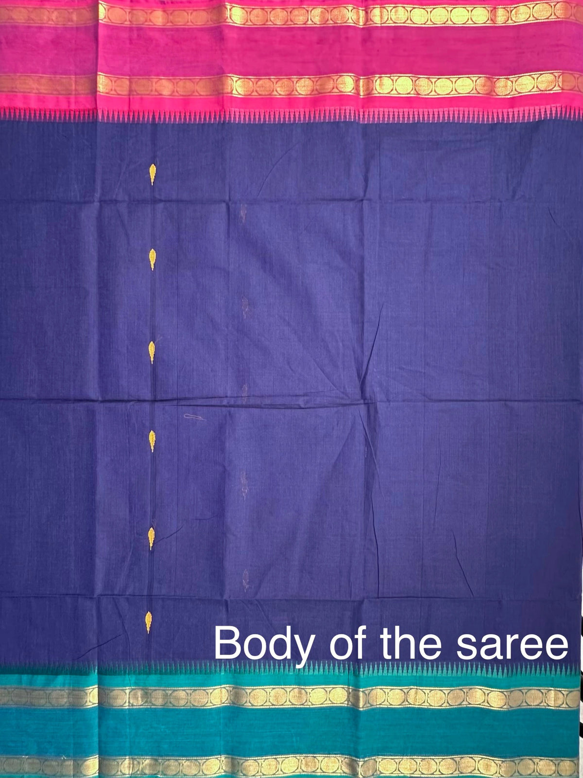 Blue Narayanpet Cotton Saree