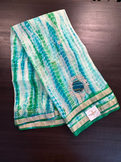 Shibori Bandhej Kota Silk Saree