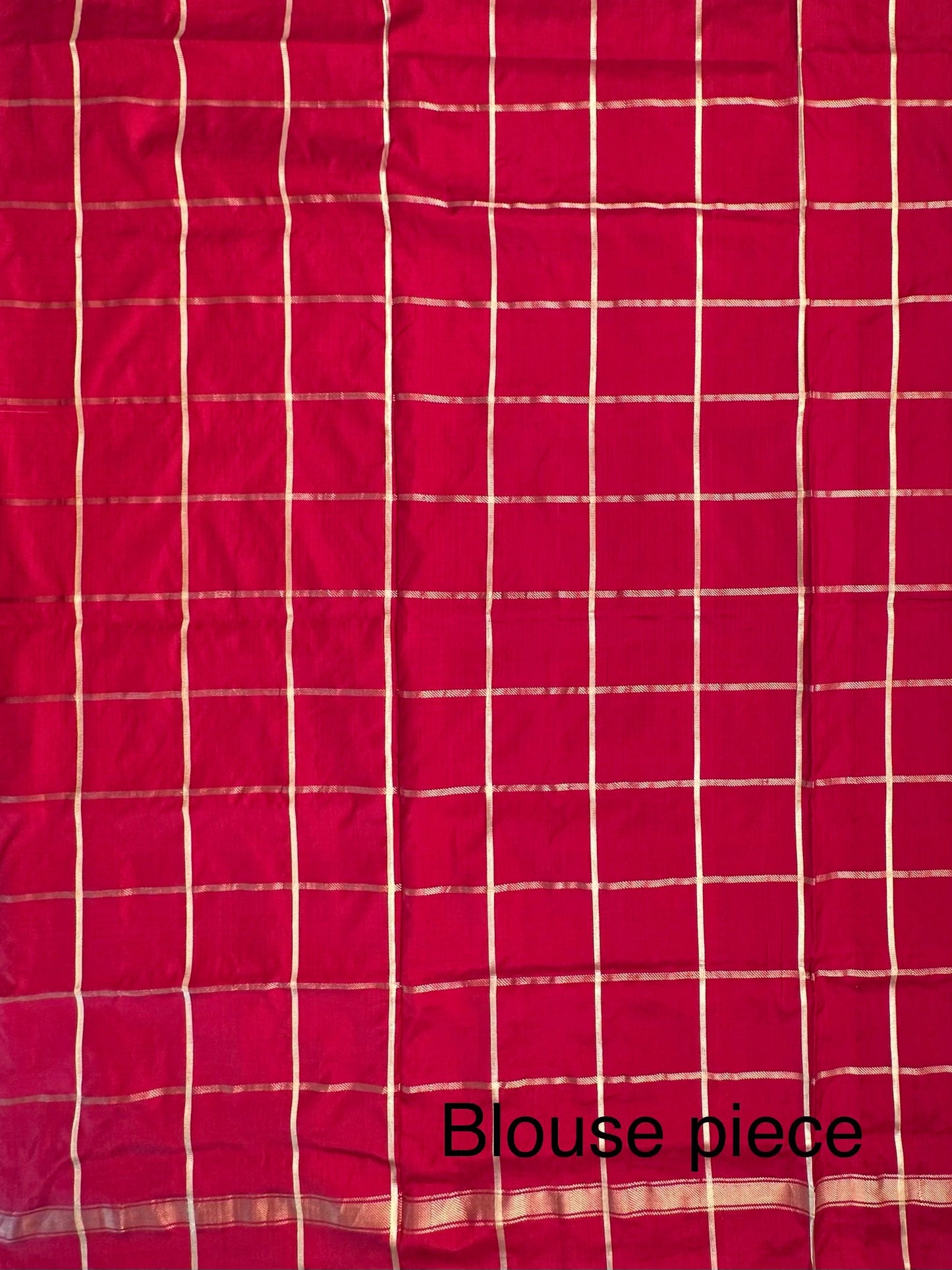 Off White-Red Patola Pure Silk Saree