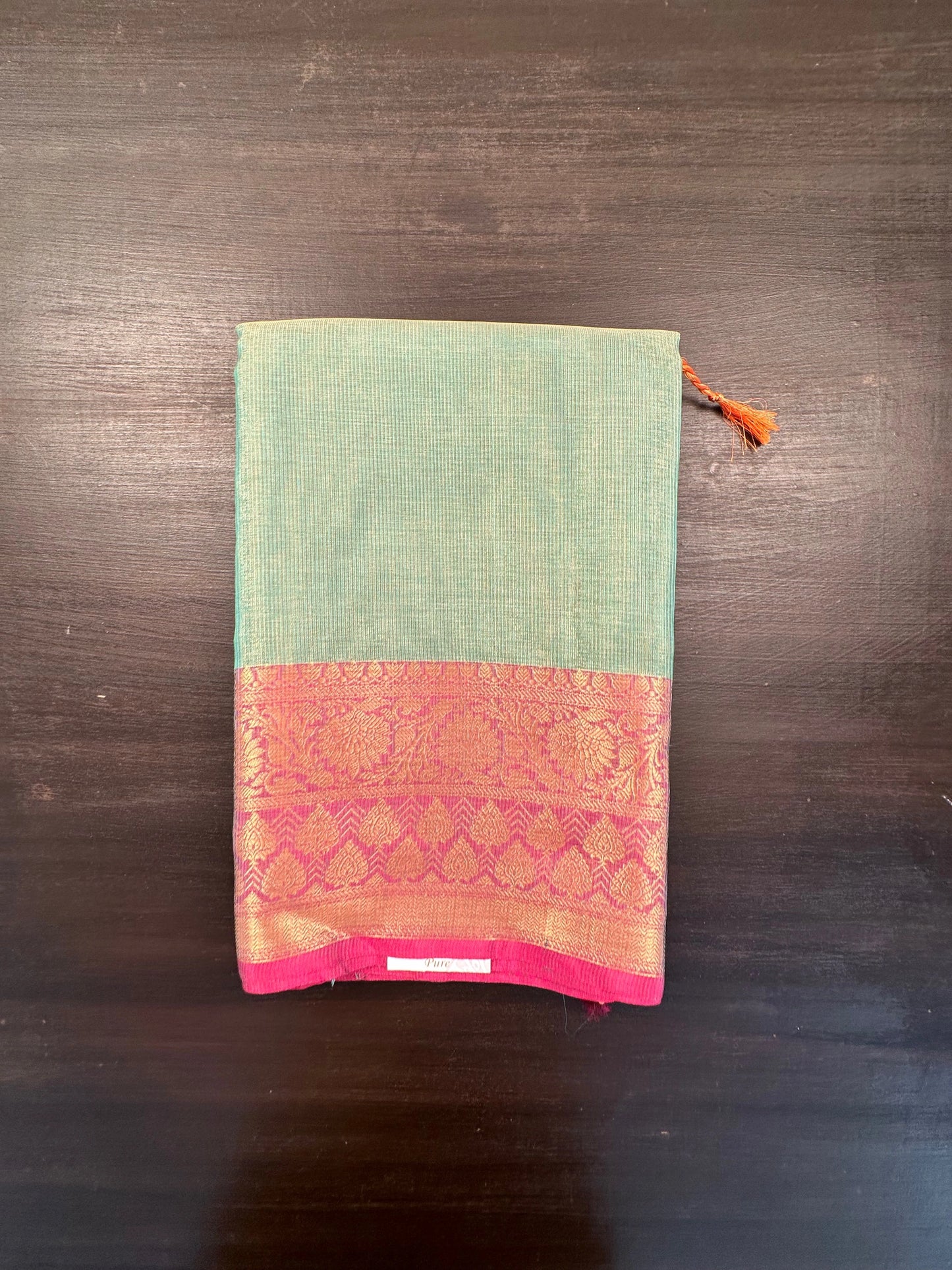 Sea Green Kirat Tissue Saree