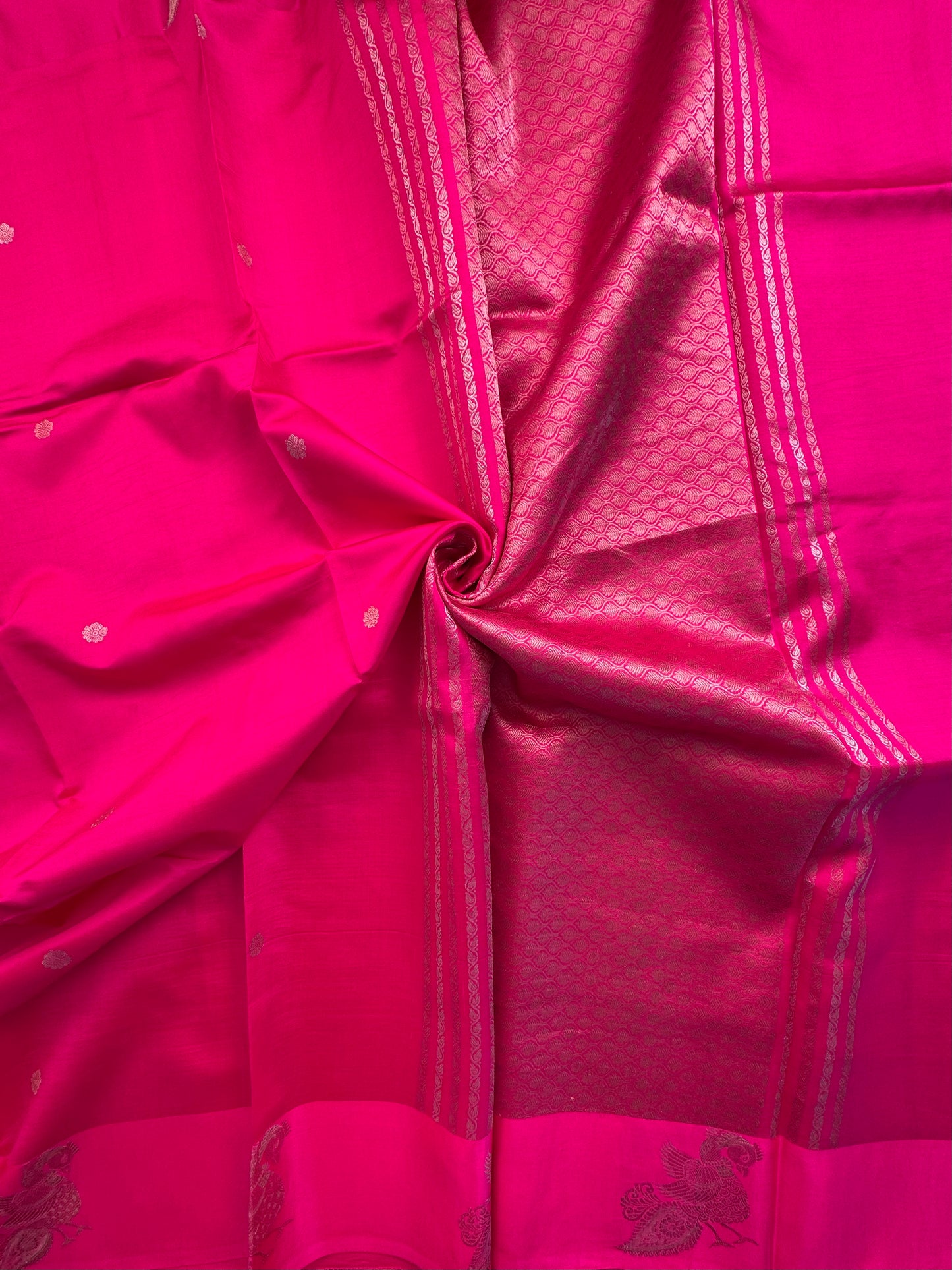 Rani Banarasi Satin Saree