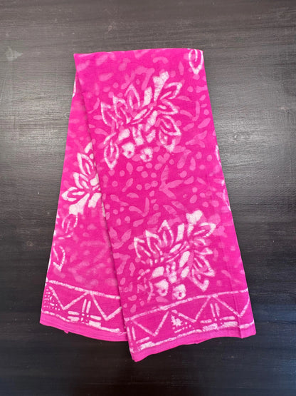 Rani Block Print Pure Cotton Saree
