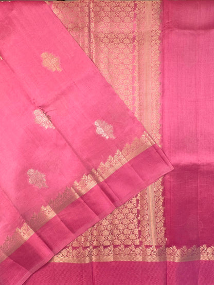 Pink Vishakha Pure Silk Saree