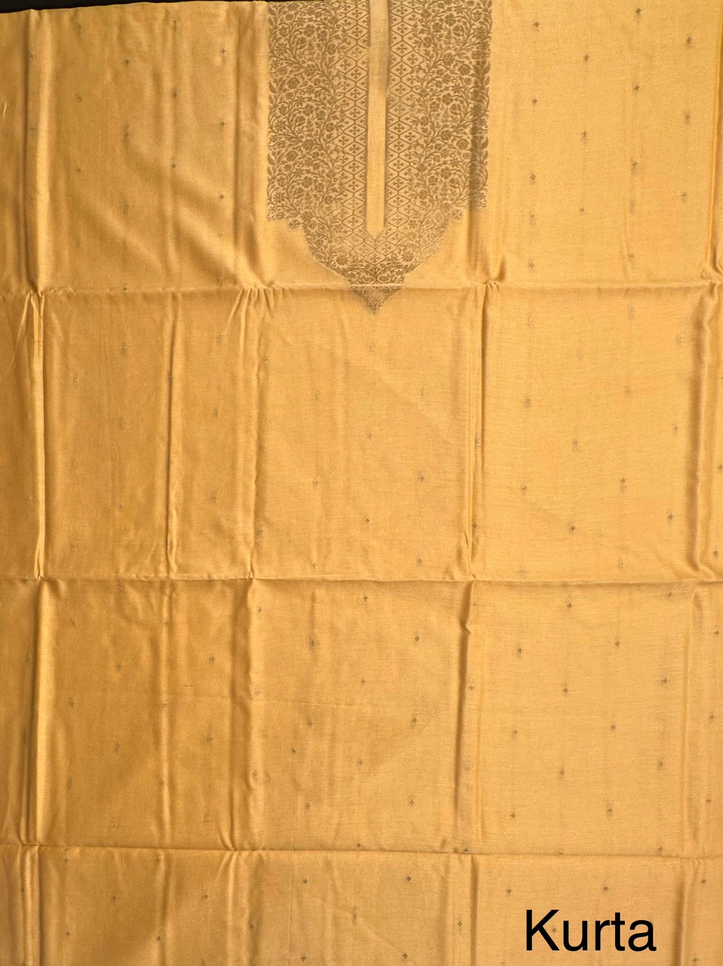 Pastel Yellow Handloom Chanderi Suit