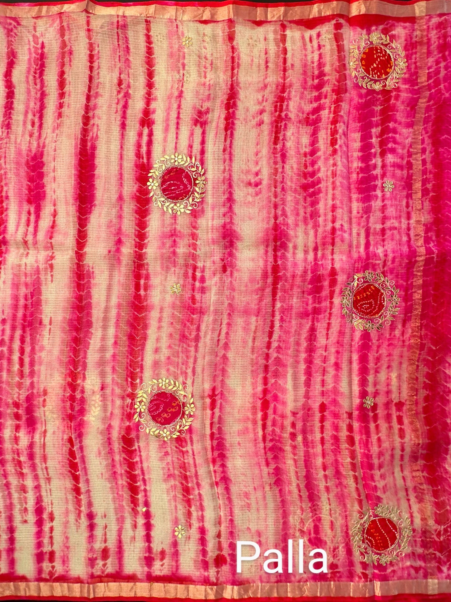 Shibori Bandhej Kota Silk Saree