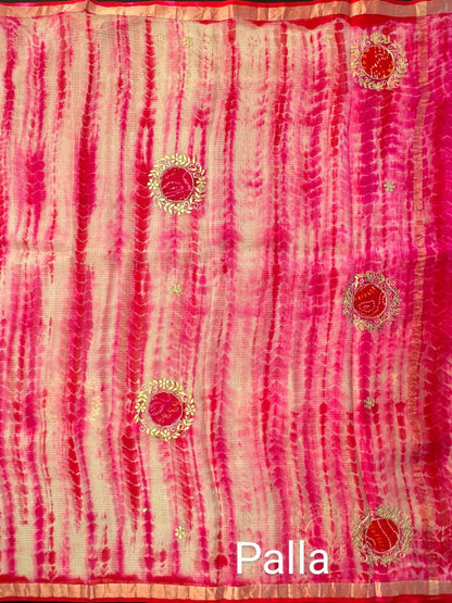 Shibori Bandhej Kota Silk Saree