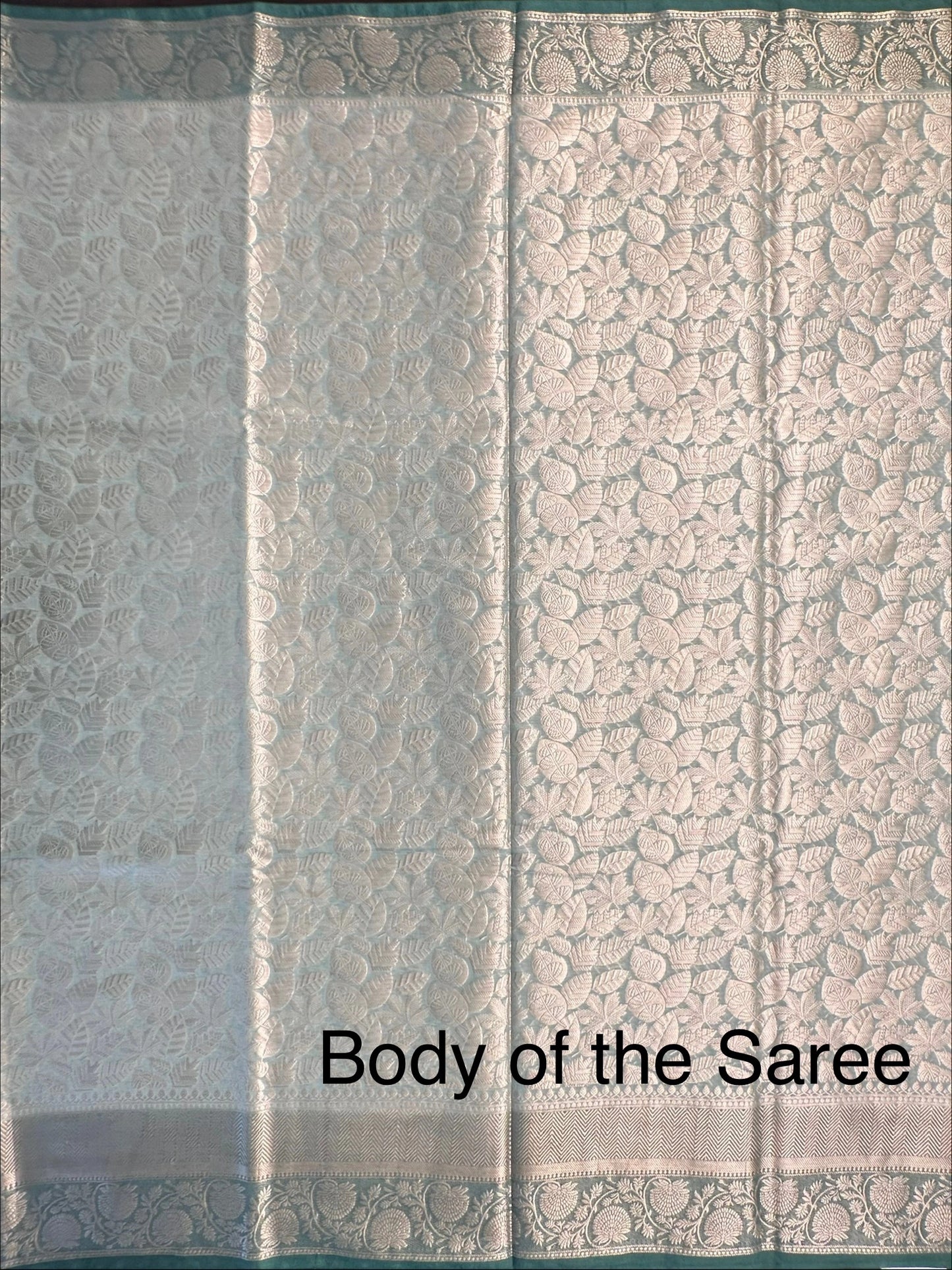 Sage Green Vartika Tissue Saree