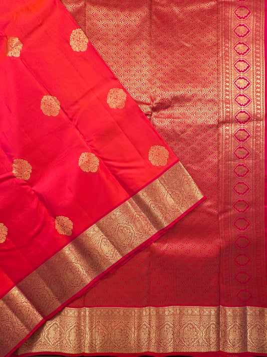 Rani  Pondicherry Handloom Pure Silk Saree