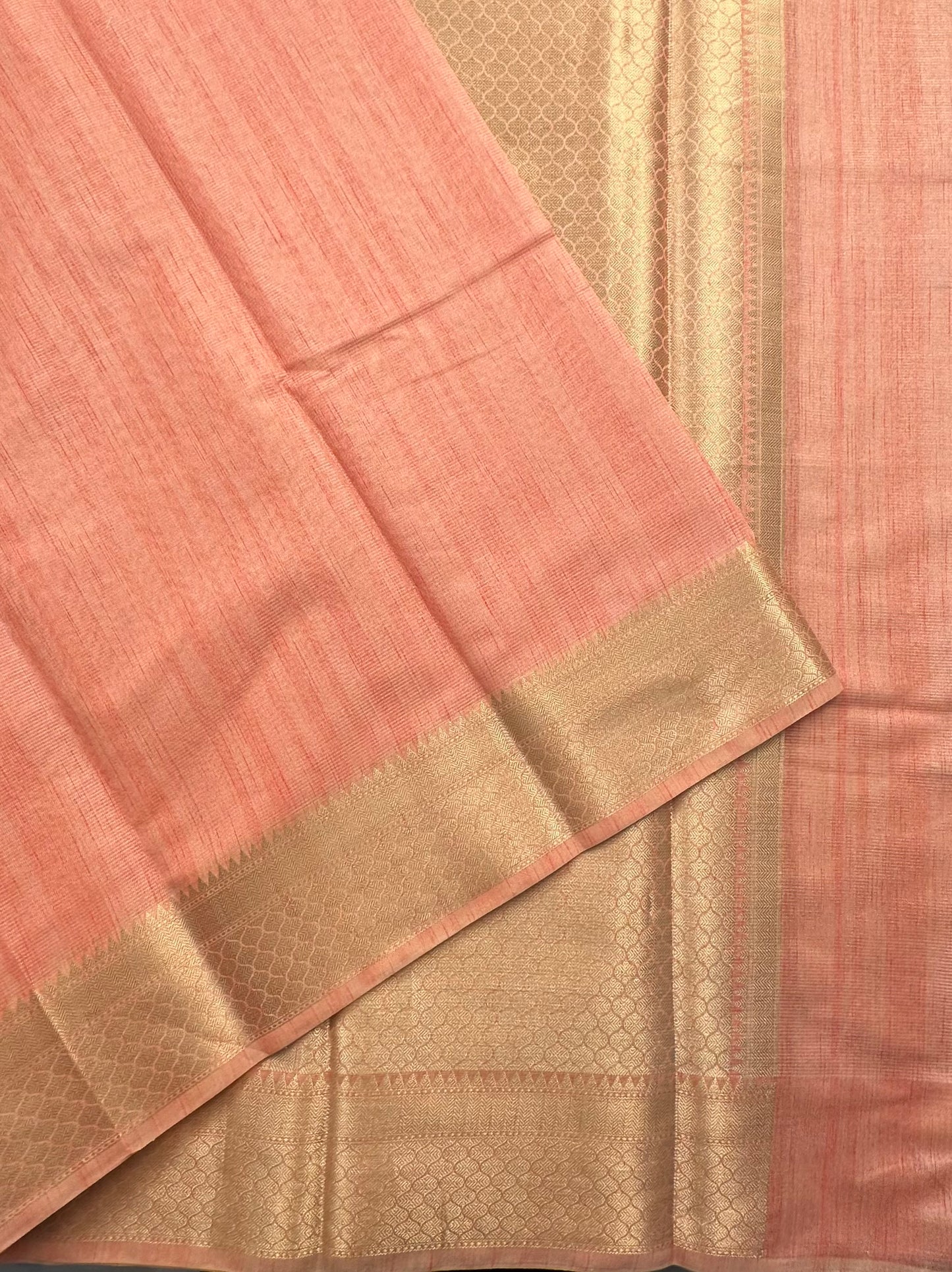 Peach Ananya Tissue Saree