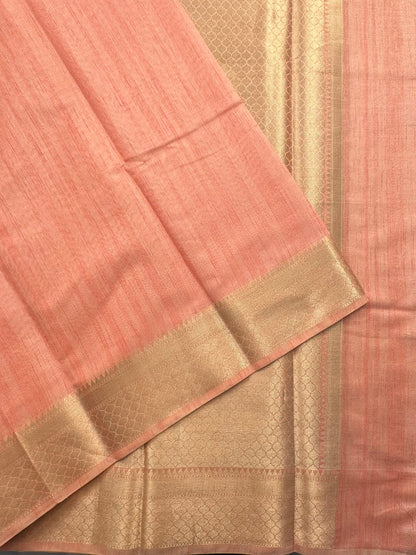 Peach Ananya Tissue Saree