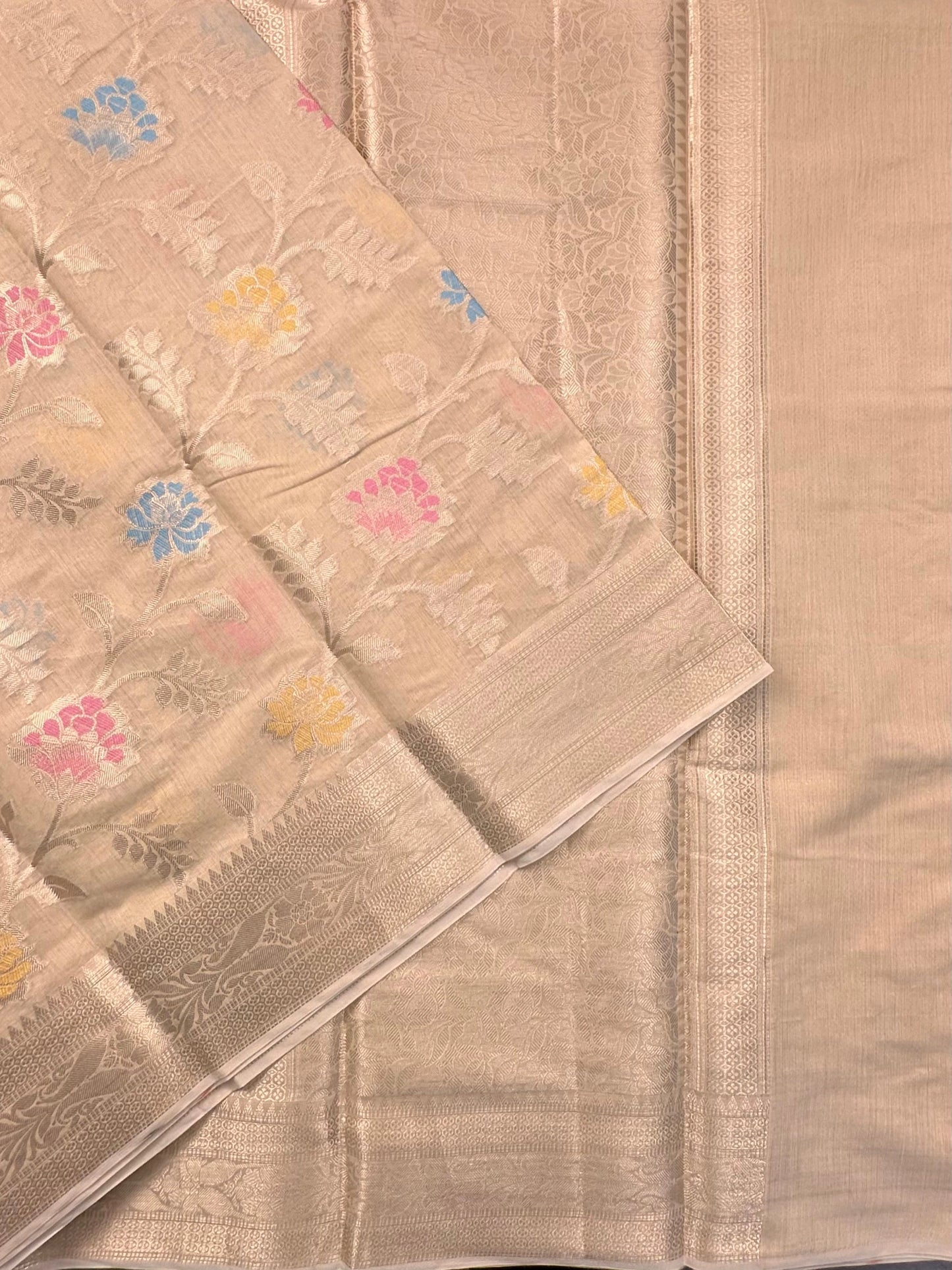 Beige Tarini Fancy Chanderi Saree