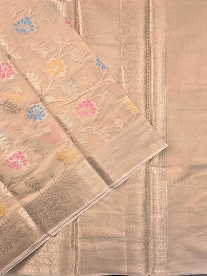 Beige Tarini Fancy Chanderi Saree