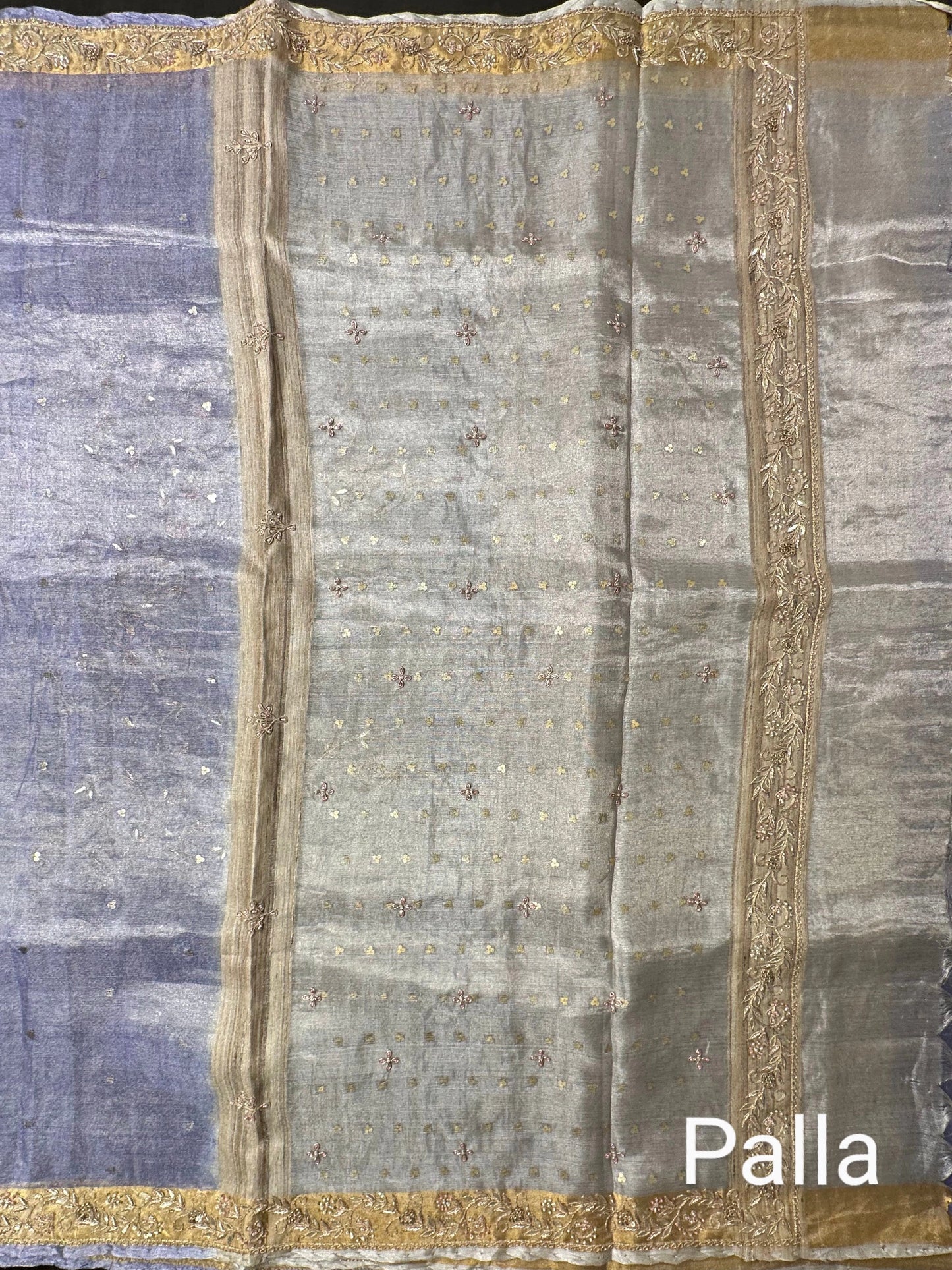 Pure Tissue Saree With Work