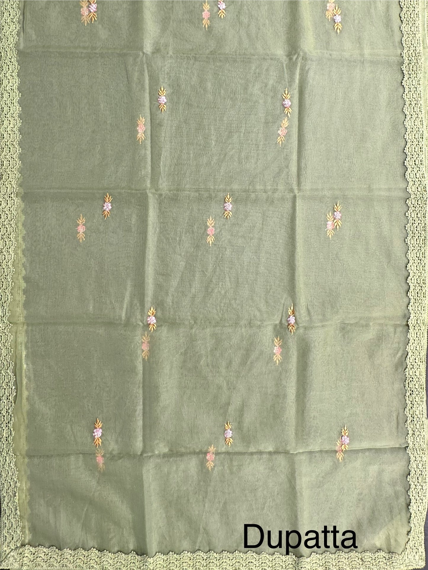 Pista Green Pittan Work Cotton 3-Piece Suit