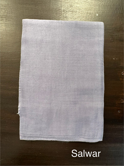 Blue Fancy Cotton 3-Piece Suit