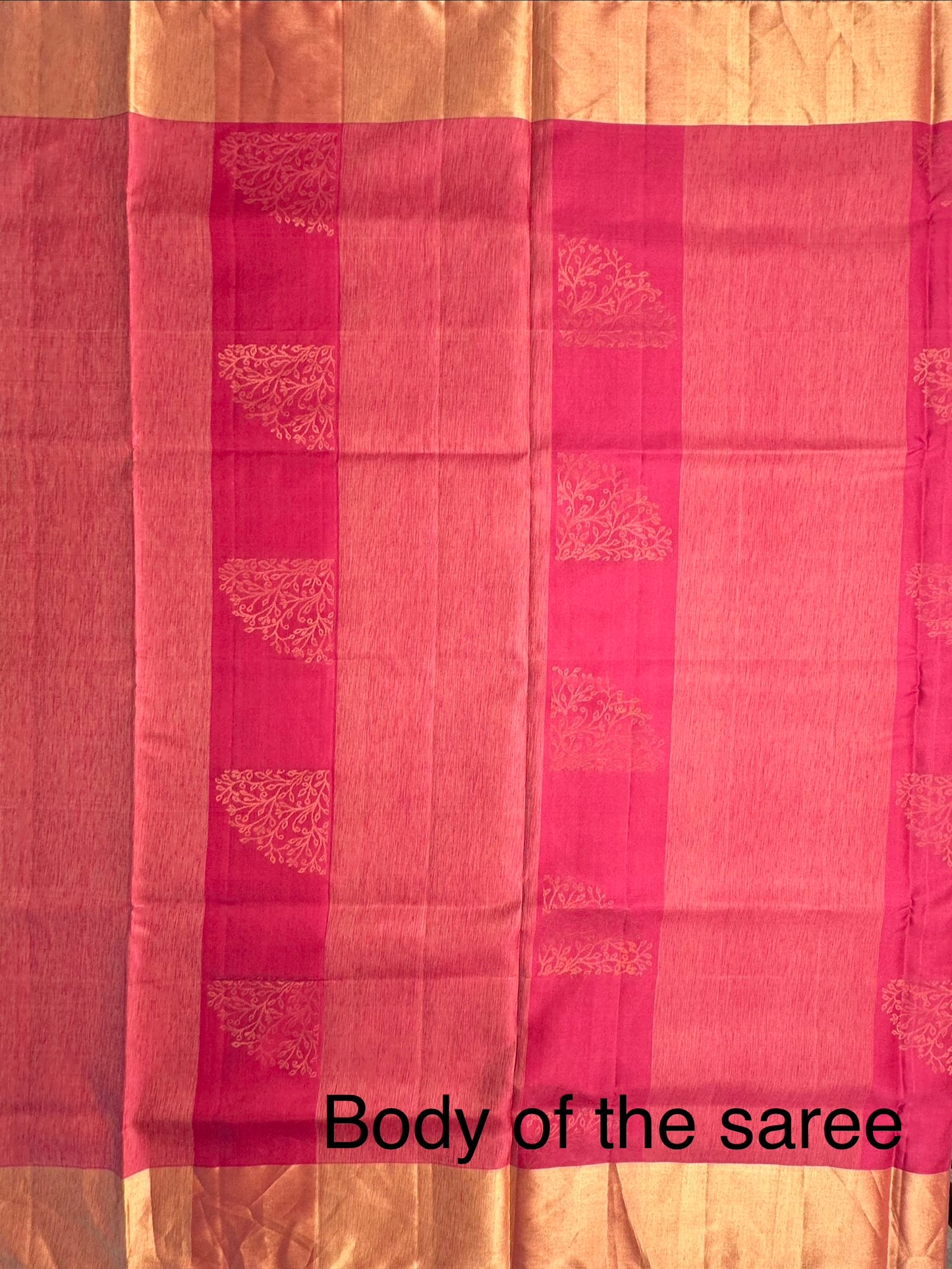 Pink Tiruchirapalli Pure Soft Silk Saree