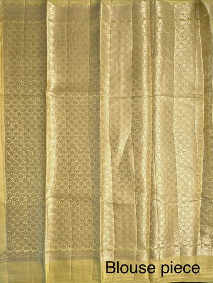 Yellow Vishakha Pure Silk Saree