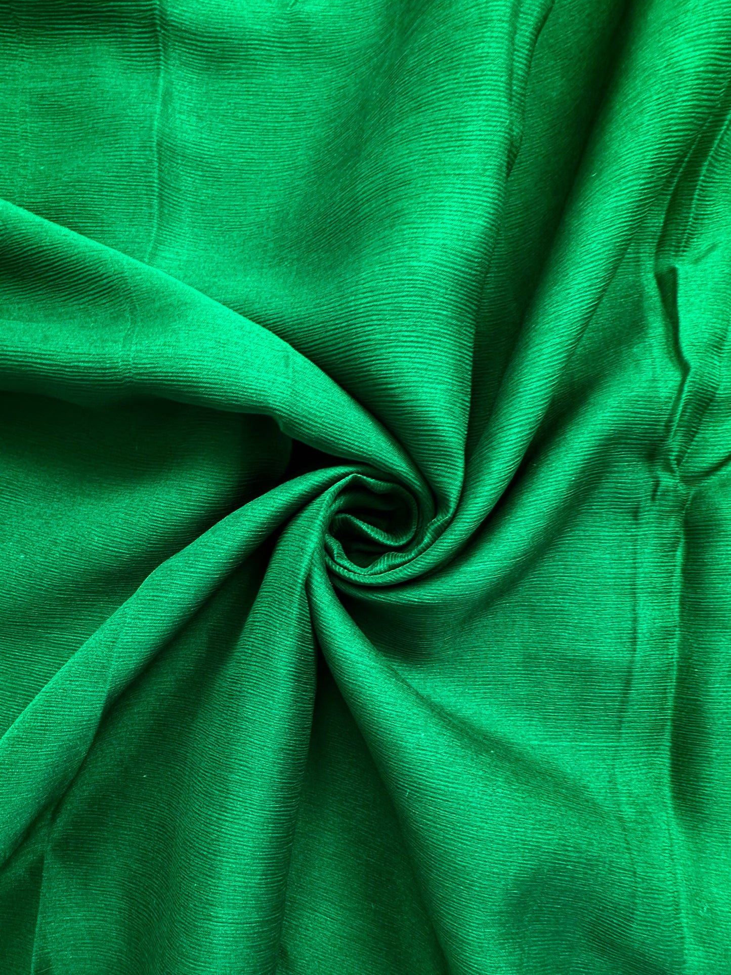 Bottle Green Pure Chiffon Saree