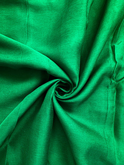 Bottle Green Pure Chiffon Saree