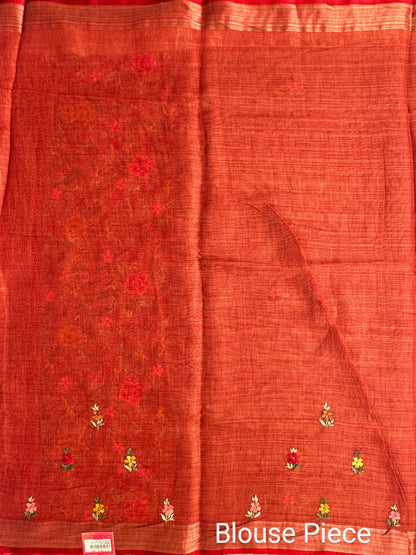Cotton Saree with Embroidery