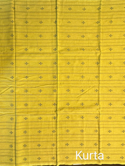 Olive Green Handloom South Cotton Suit