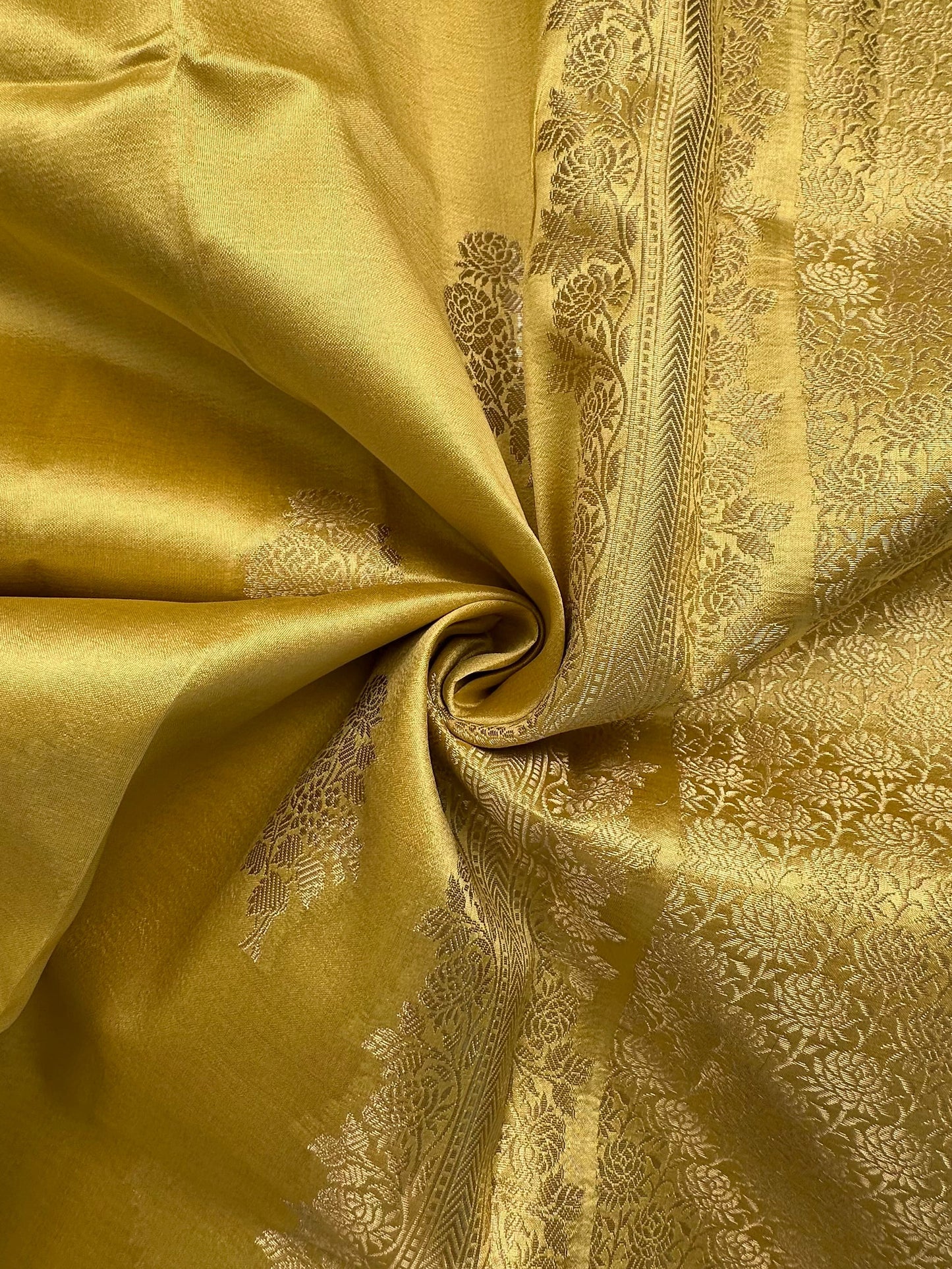 Yellow Vishakha Pure Silk Saree