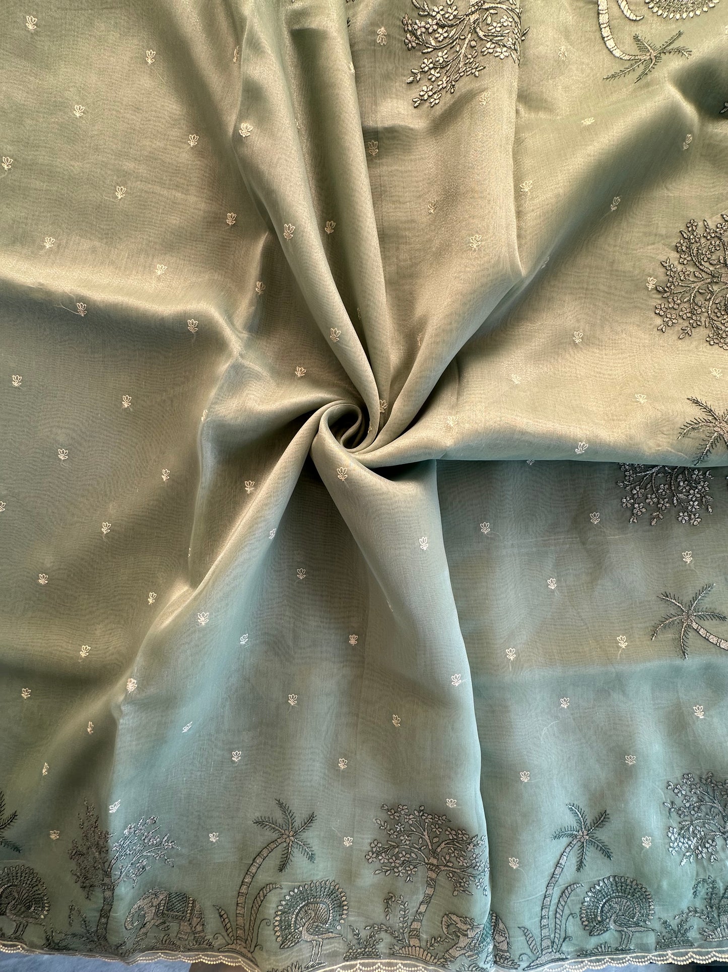 Blended Tissue  Saree