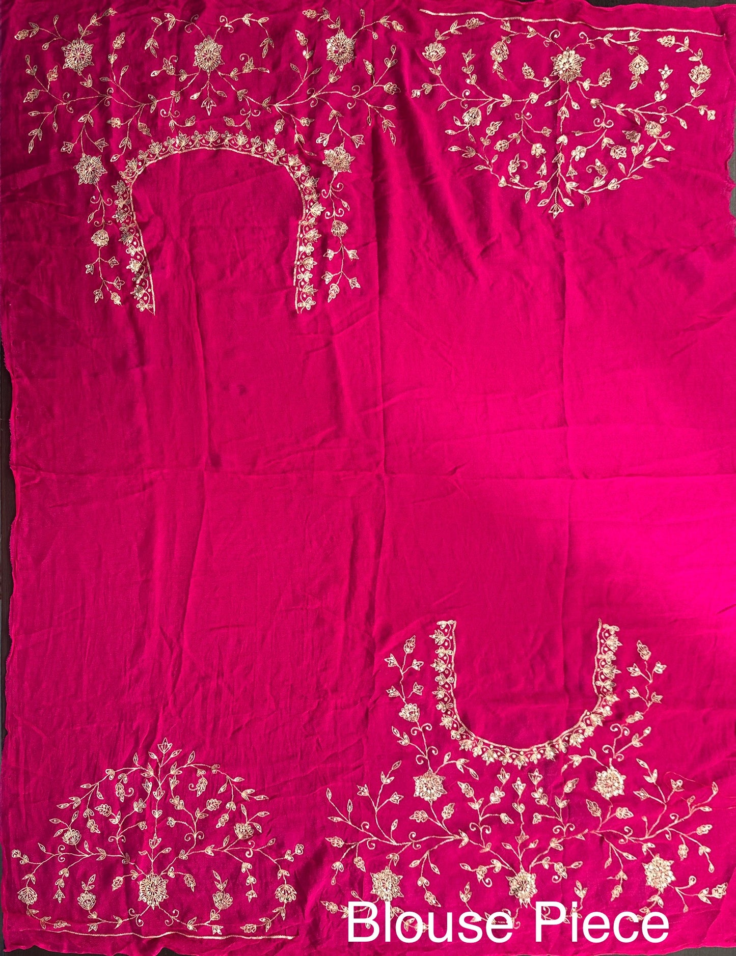 Leheriya Saree with Hand Work Blouse