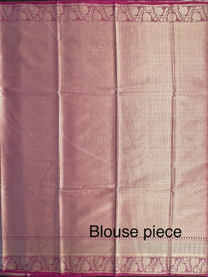 Magenta Vartika Tissue Saree