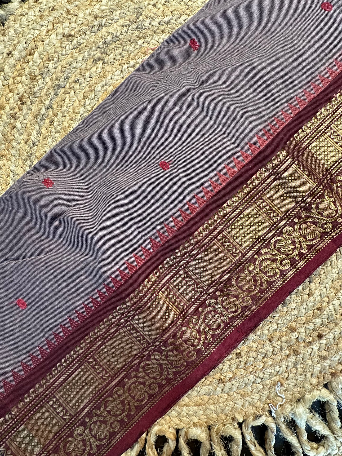 Light Mauve Narayanpet Cotton Saree
