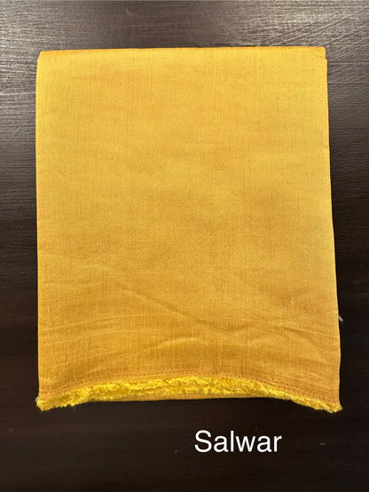 Mustard Pittan Work Cotton 3-Piece Suit