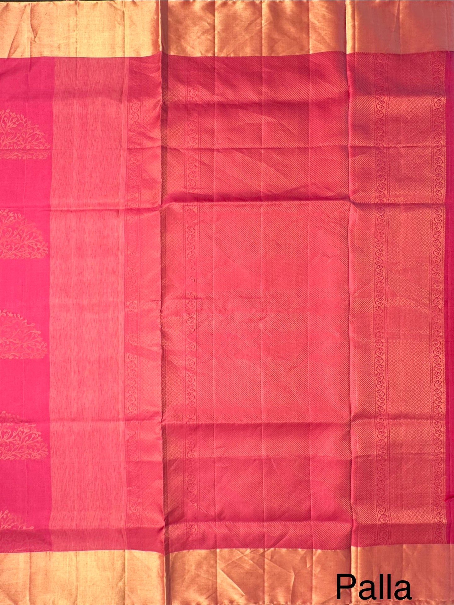 Pink Tiruchirapalli Pure Soft Silk Saree