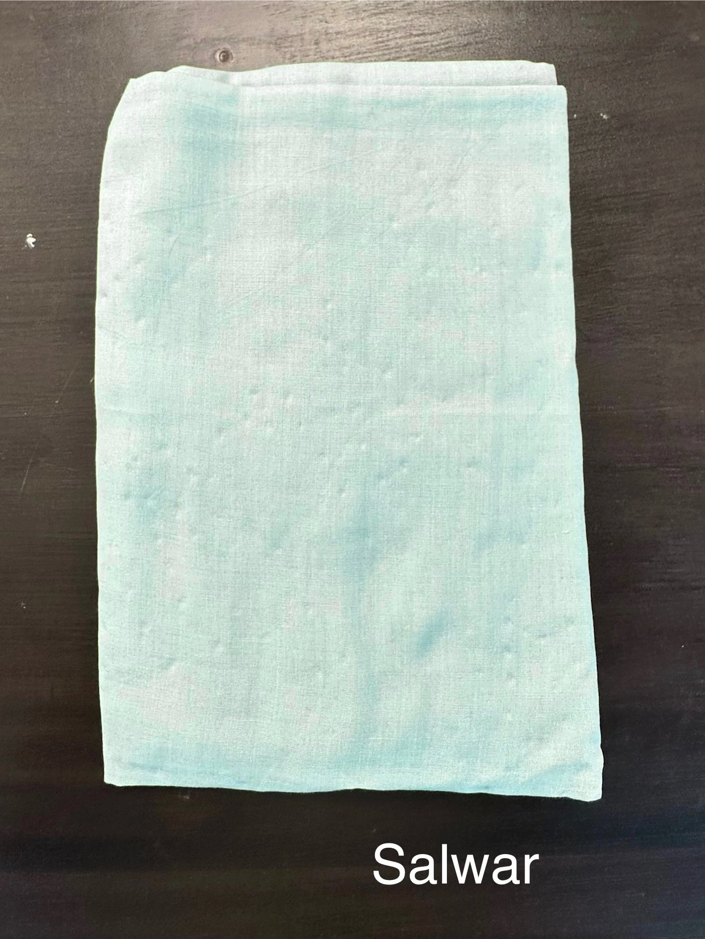 Powder Blue Hand Embroidery Fancy Cotton Suit