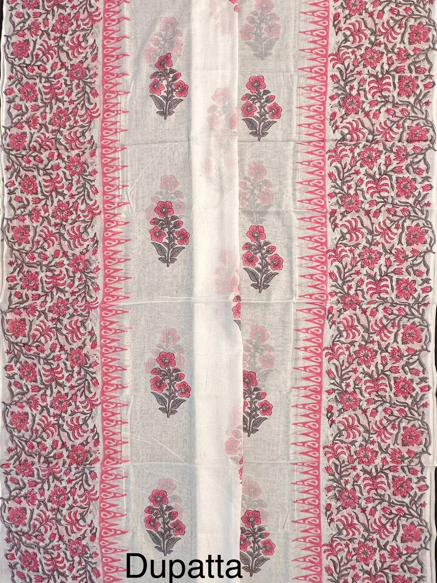 Pink Hand Embroidery Pure Cotton Suit