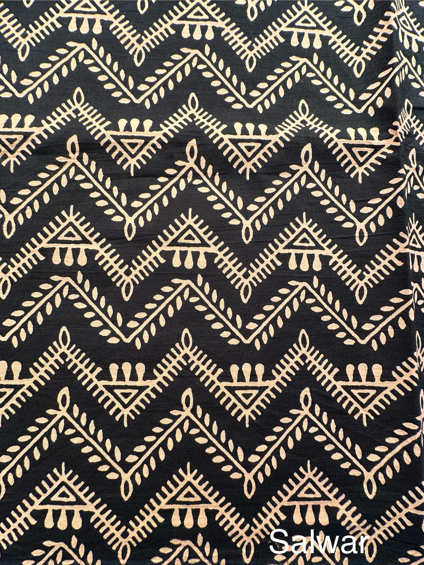 Rust Block Printed Pure Cotton Suit