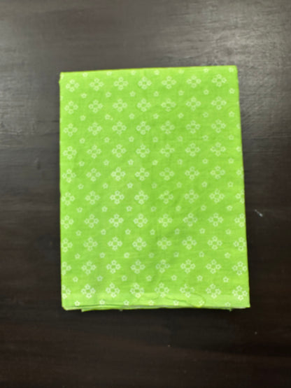 Parrot Green Jaipuri Necktie Cotton 3-Piece Suit