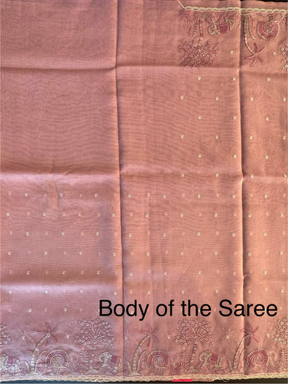 Blended Tissue  Saree