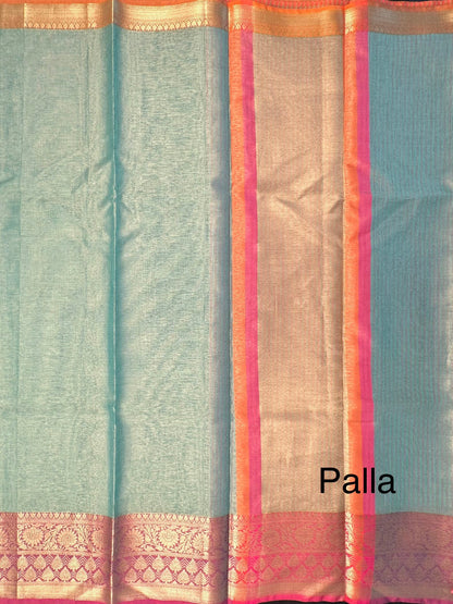 Sea Green Kirat Tissue Saree