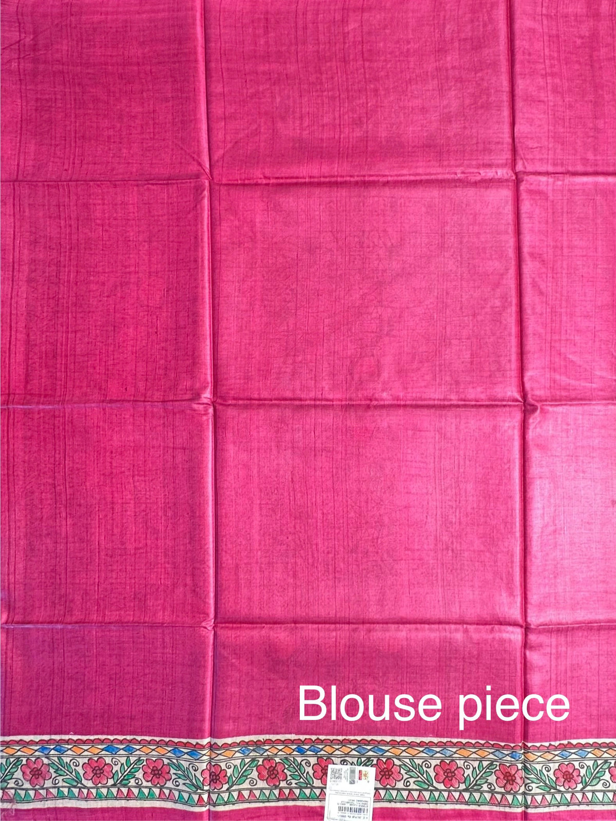 Rani Madhubani Art Pure Tussar Silk Saree