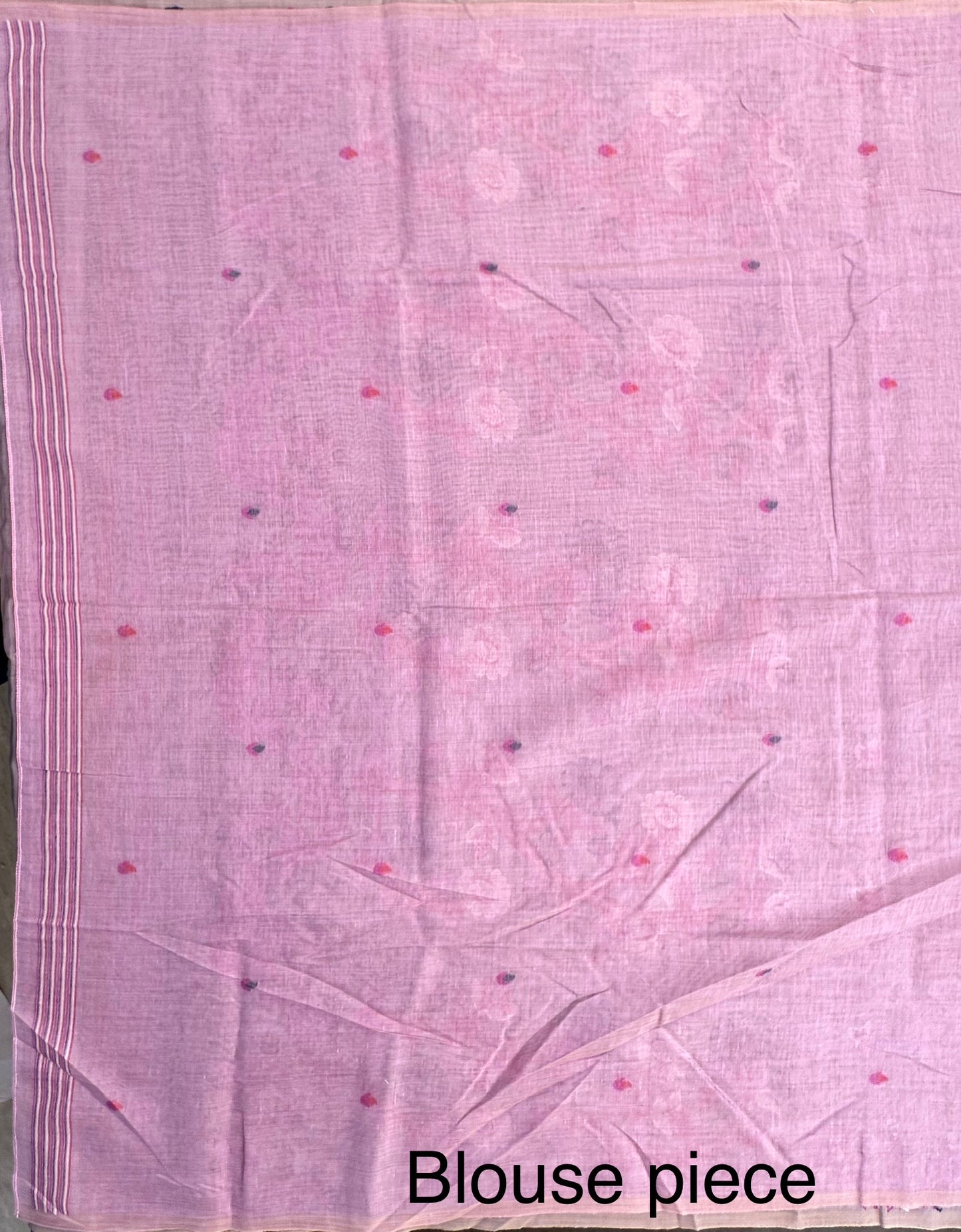 Mauve Floral Blended Cotton Saree