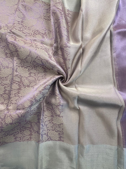 Mauve Blended Tissue Saree