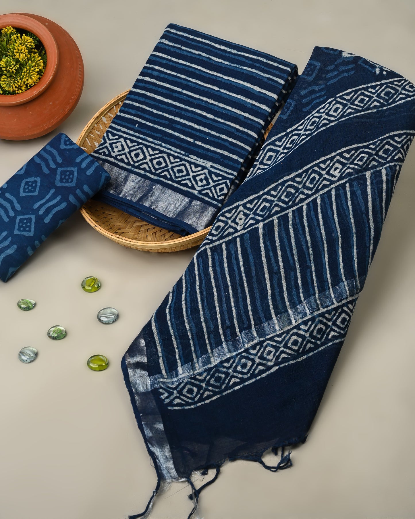 Linen Printed Suit