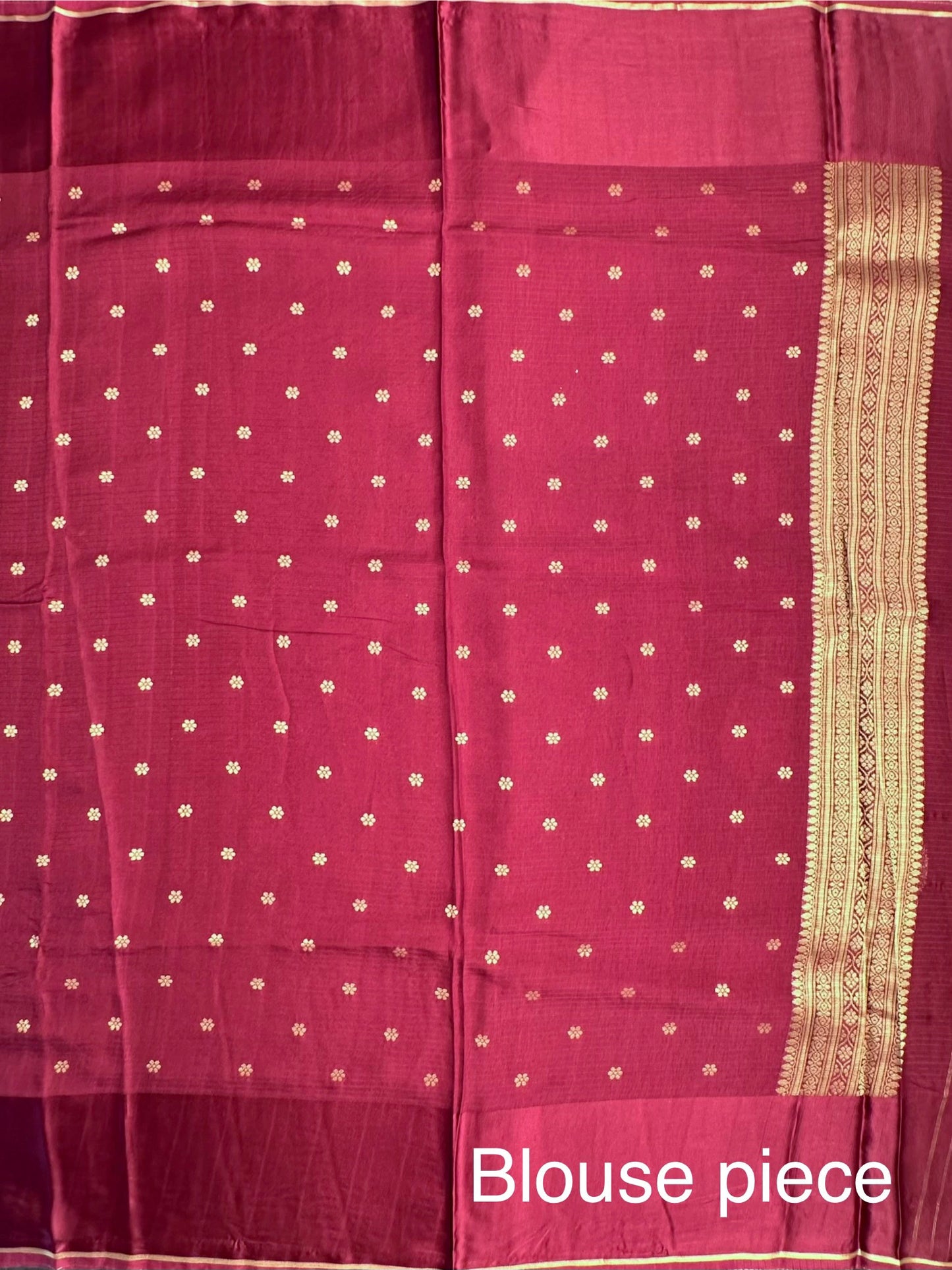 Maroon Manika Kota Doria Art Silk Saree