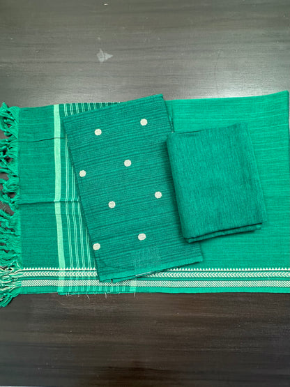 Bottle Green South Cotton Suit